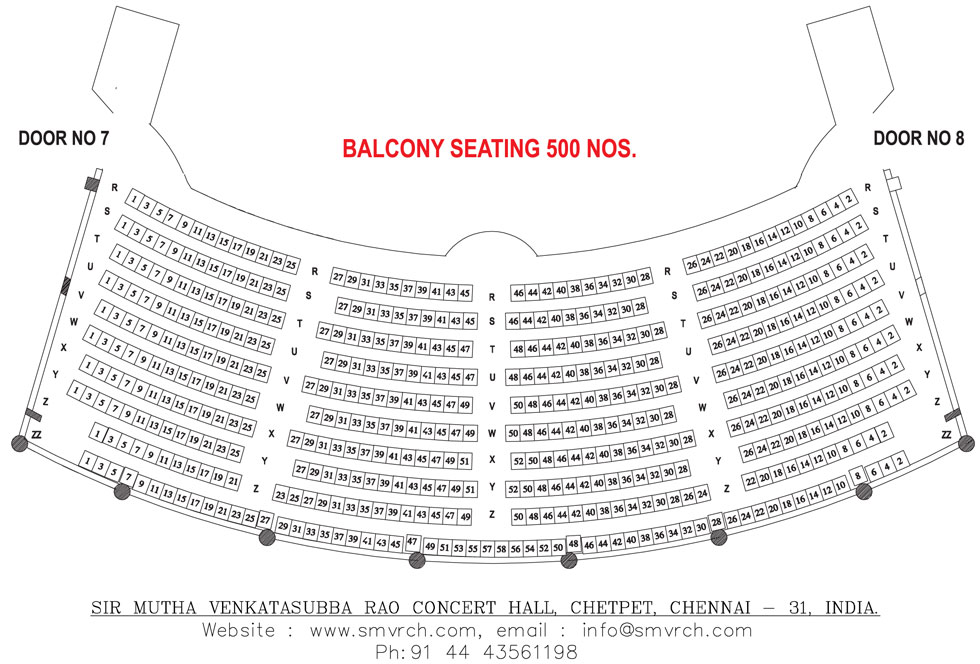 Music Academy Chennai Seating Chart